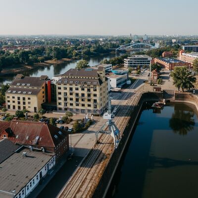 Luftaufnahme Wissenschaftshafen 