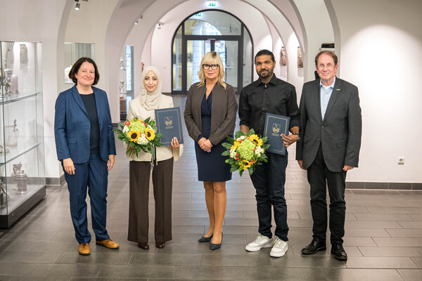 Ola Halawa und Abin Gireesan Karthik mit Otto-von-Guericke-Stipendien 2026 geehrt
